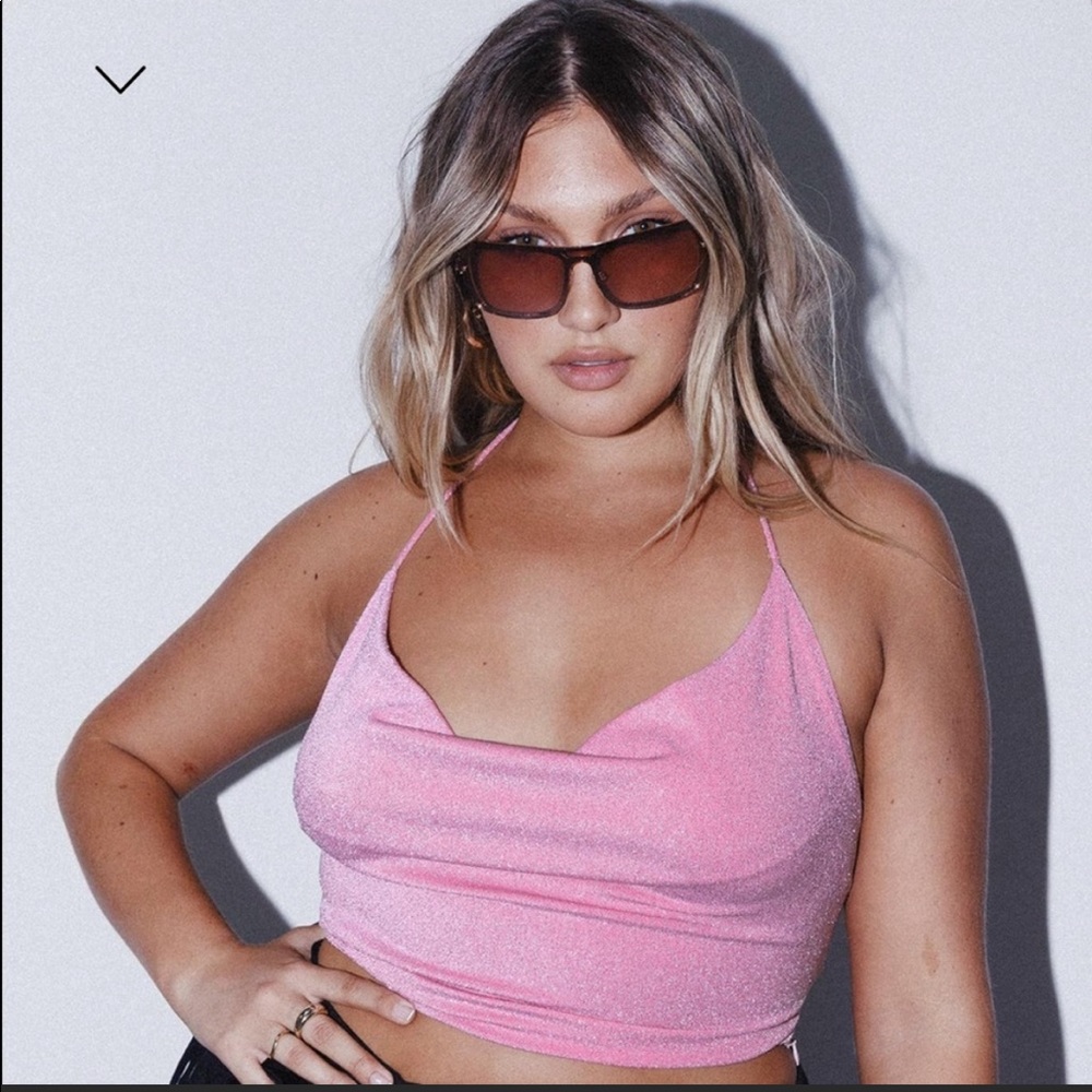 Princess Polly Amaya Top/ Pink/ SUNGLASSES INCLUDED